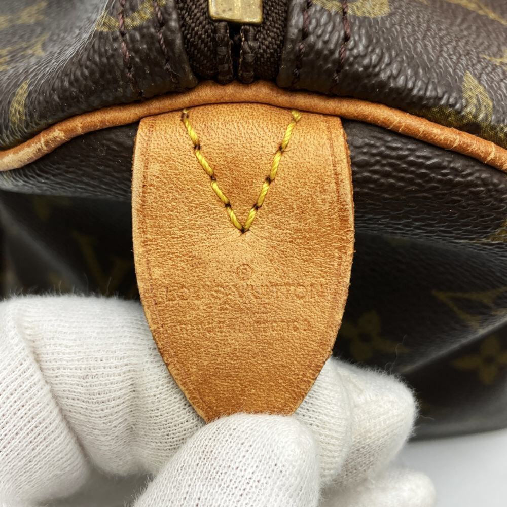 LOUIS VUITTON Brown Monogram Speedy 40 Boston Bag - Picture 8 of 10
